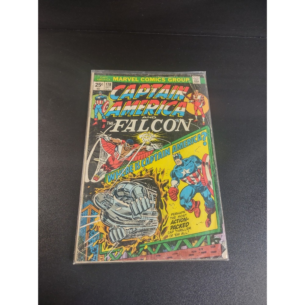 Captain America #178 -  1st Appearance of Roscoe Simons (Marvel, 1974)